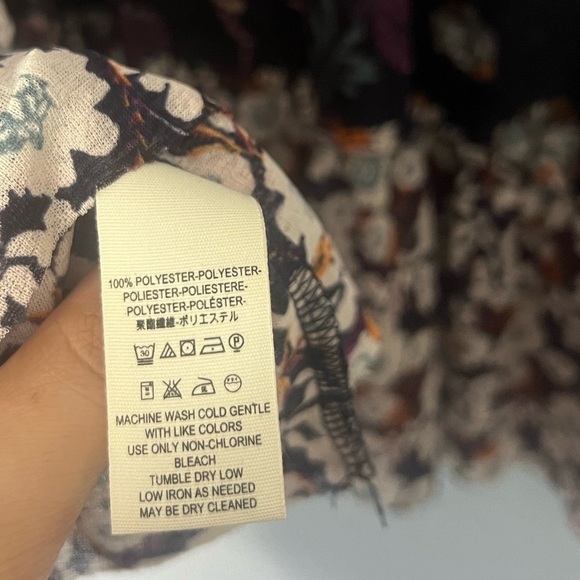 Free People Isabelle Floral Ruffle Print Tunic Small - Picture 8 of 8